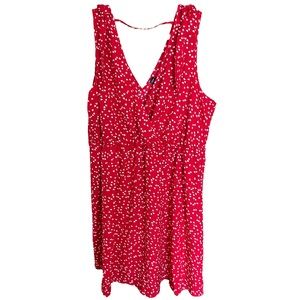 Valentine Hearts 3X Dress Red SHEIN Curve VNeck Vback Sleeveless